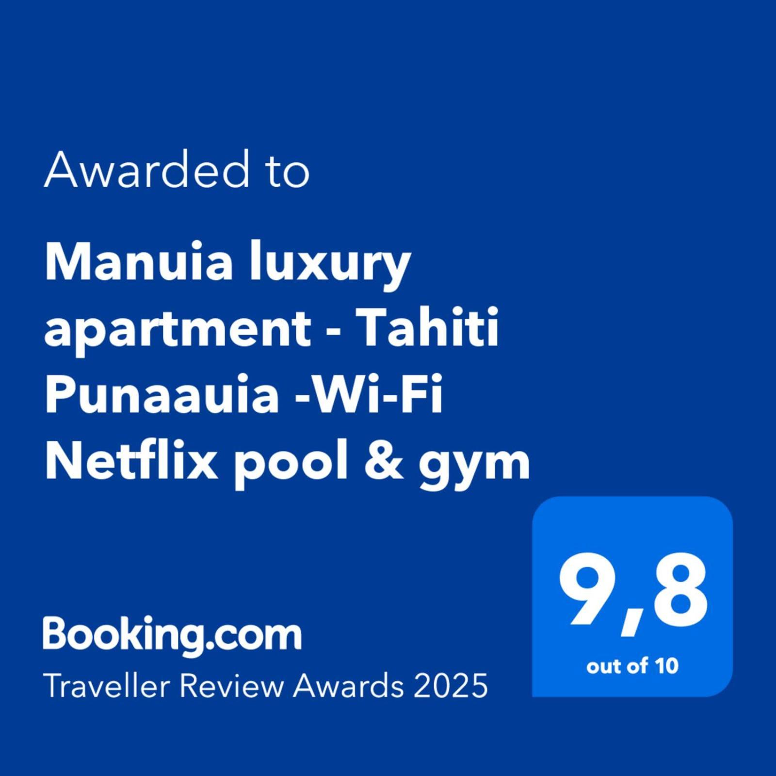 Manuia Luxury Apartment - Tahiti Punaauia -Wi-Fi Netflix Pool & Gym Exterior photo
